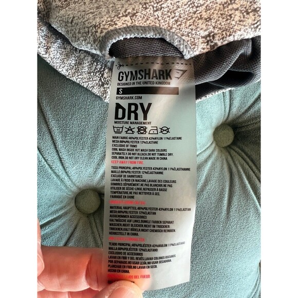 Gymshark sports bra Gray White Size Small Womens - Picture 7 of 7